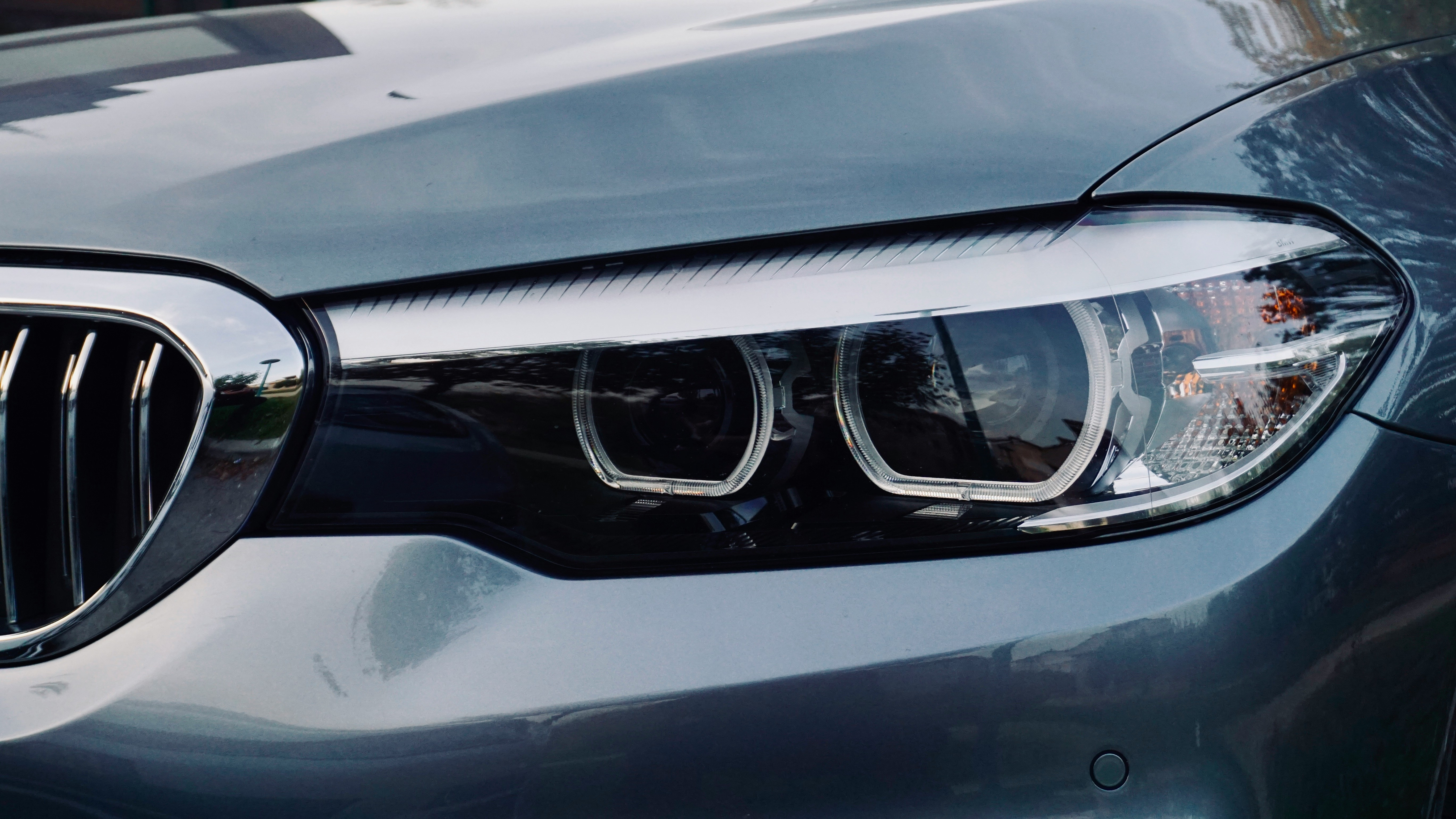 bmw headlights after restoration